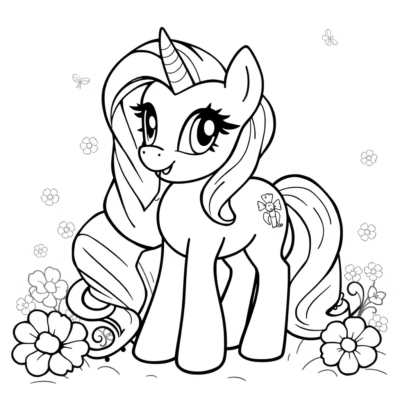 Mon Petit Poney Livre de Coloriage