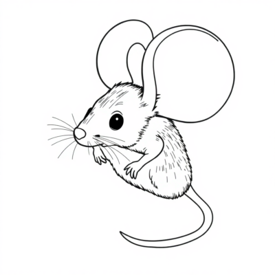Livre de coloriage souris