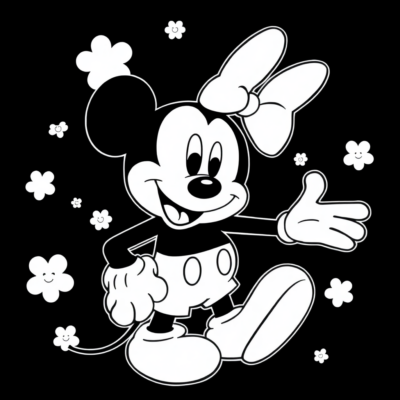 Coloriage de Mickey Mouse