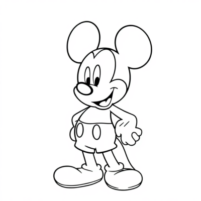 Mickey Mouse à colorier pour enfants