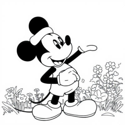 Coloriage : coloriages de Mickey Mouse