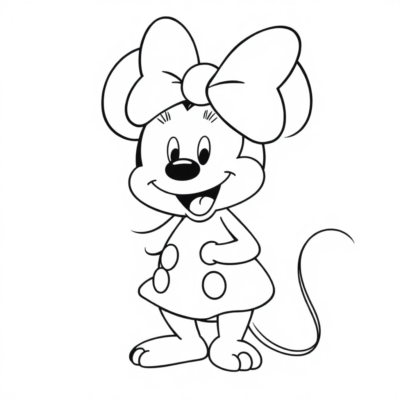 Dessins à colorier Minnie Mouse