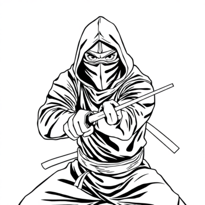 Coloriages Ninja