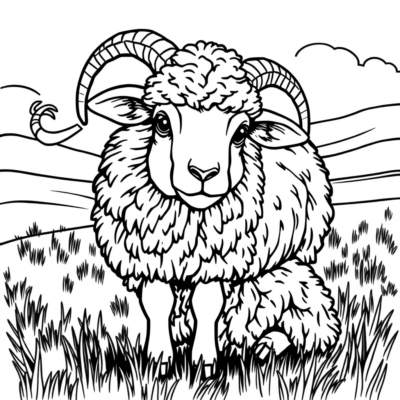 Mouton coloriage