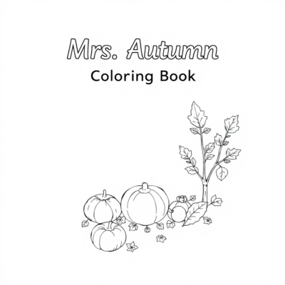 Madame Automne coloriage