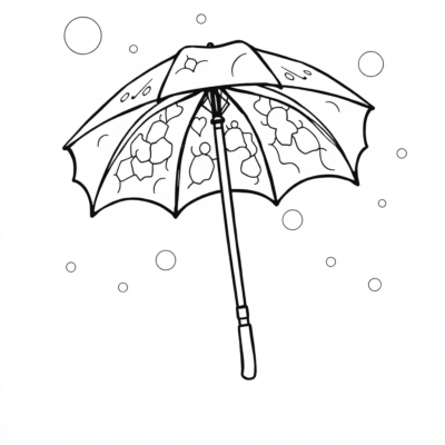 Parapluie Coloriage