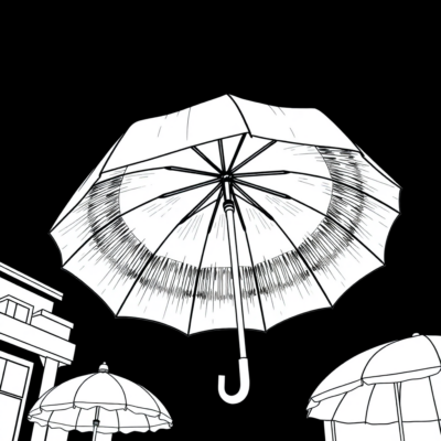 Livre de coloriage parapluies