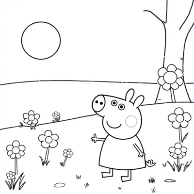 Peppa Dessins à Colorier à Imprimer