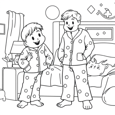 Pidjamers Coloriages