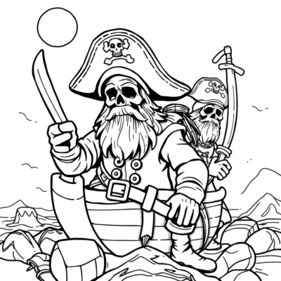 Pirates coloriage