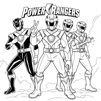 Power Rangers Coloriage