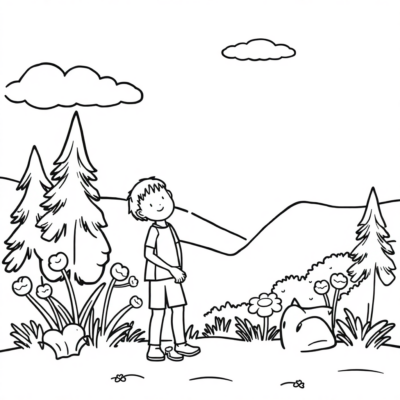 Livre de coloriage : dessins simples à colorier pour enfants
