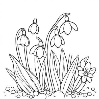 Crocus coloriage