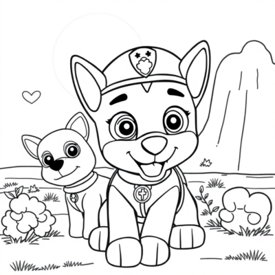 Colorier: Pat&rsquo; Patrouille coloriage à imprimer