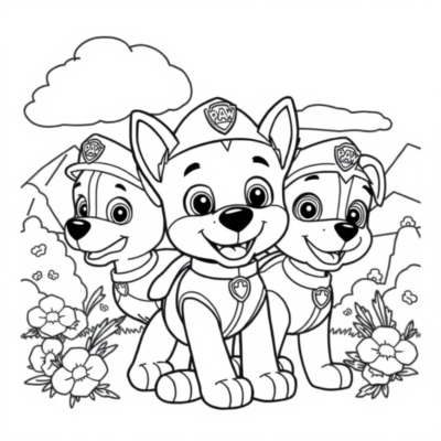 Coloriage : Pat’ Patrouille coloriages pour enfants à imprimer