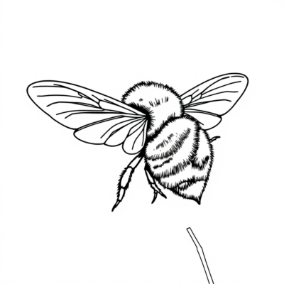 Abeille coloriage