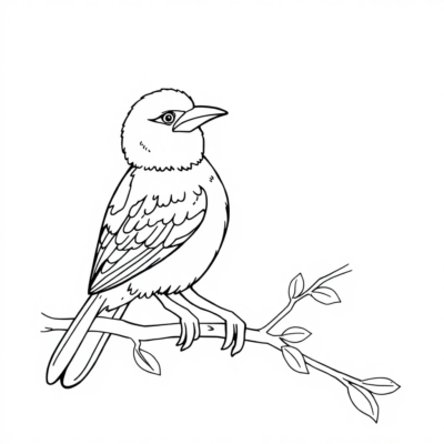 Oiseau Coloriage