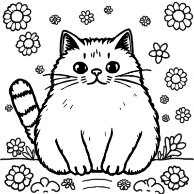 Pusheen coloriage à imprimer
