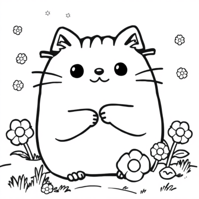Colorier : Pusheen à imprimer