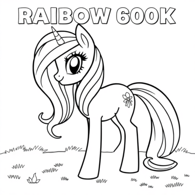 Coloriage Rainbow Dash