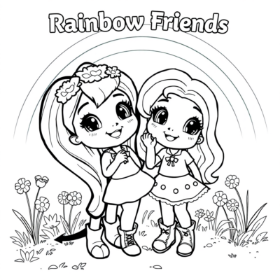 Coloriage : rainbow friends coloriage