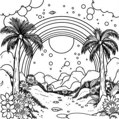 Pages à colorier Rainbow High à imprimer