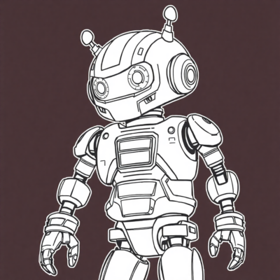 Robot à colorier