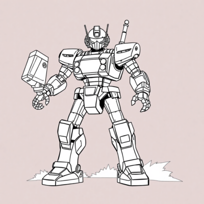 Robots coloriages