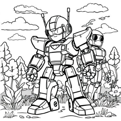 Coloriage : robots coloriages pour enfants
