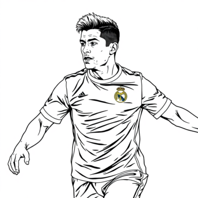 Cristiano Ronaldo Coloriage