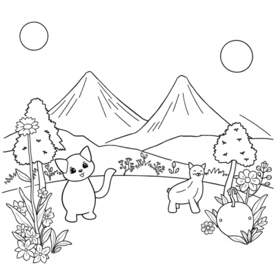 Livre de coloriage : différentes pages à colorier pour enfants