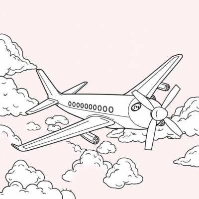 Avion Coloriage