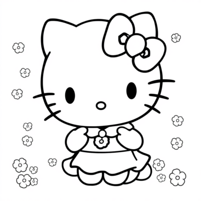 Sanrio Hello Kitty Kuromi Livre de coloriage