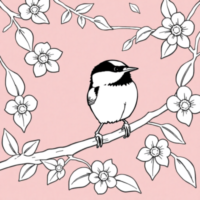 Mésange à colorier