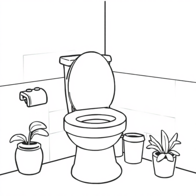 Coloriage Skibidi Toilet à imprimer
