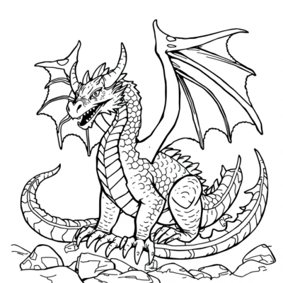 Dragon de Wawel Colorier