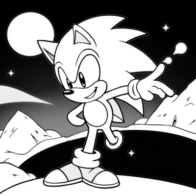 Coloriage Sonic EXE