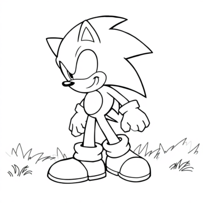 Coloriages Sonic à imprimer
