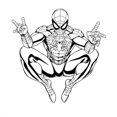 Colorier Spider-Man à imprimer