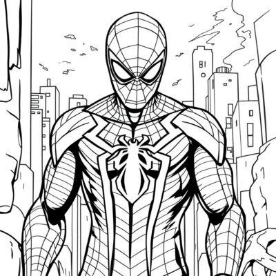 Coloriage : spider-man coloriage
