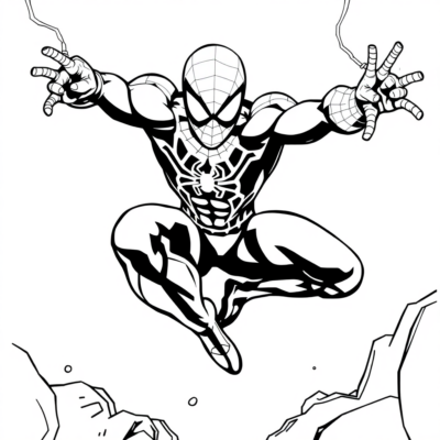 Coloring book Spider-Man à imprimer