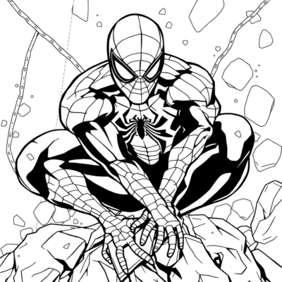 Spidey Coloriage