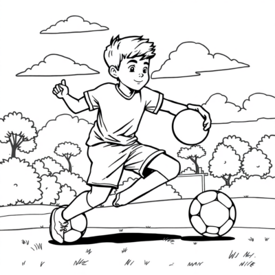 Coloriage : coloriages de sport pour enfants