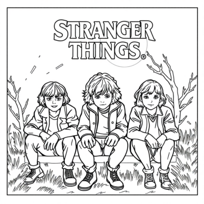 Dessins à colorier Stranger Things