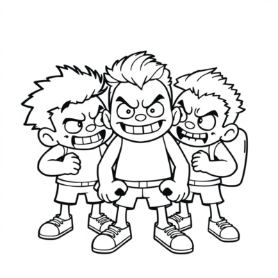Coloriages des petits combattants Stumble Guys