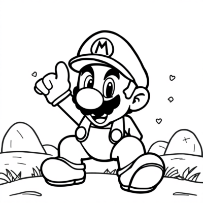 Super Mario Coloriage
