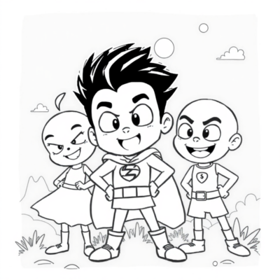 Coloriage : super zings coloriages