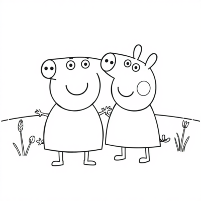 Coloriage Peppa Pig