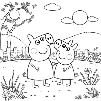 Livre de coloriage : Peppa Pig