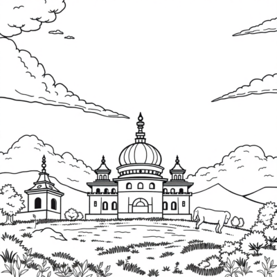 Livre de coloriage : symboles nationaux à colorier pour enfants